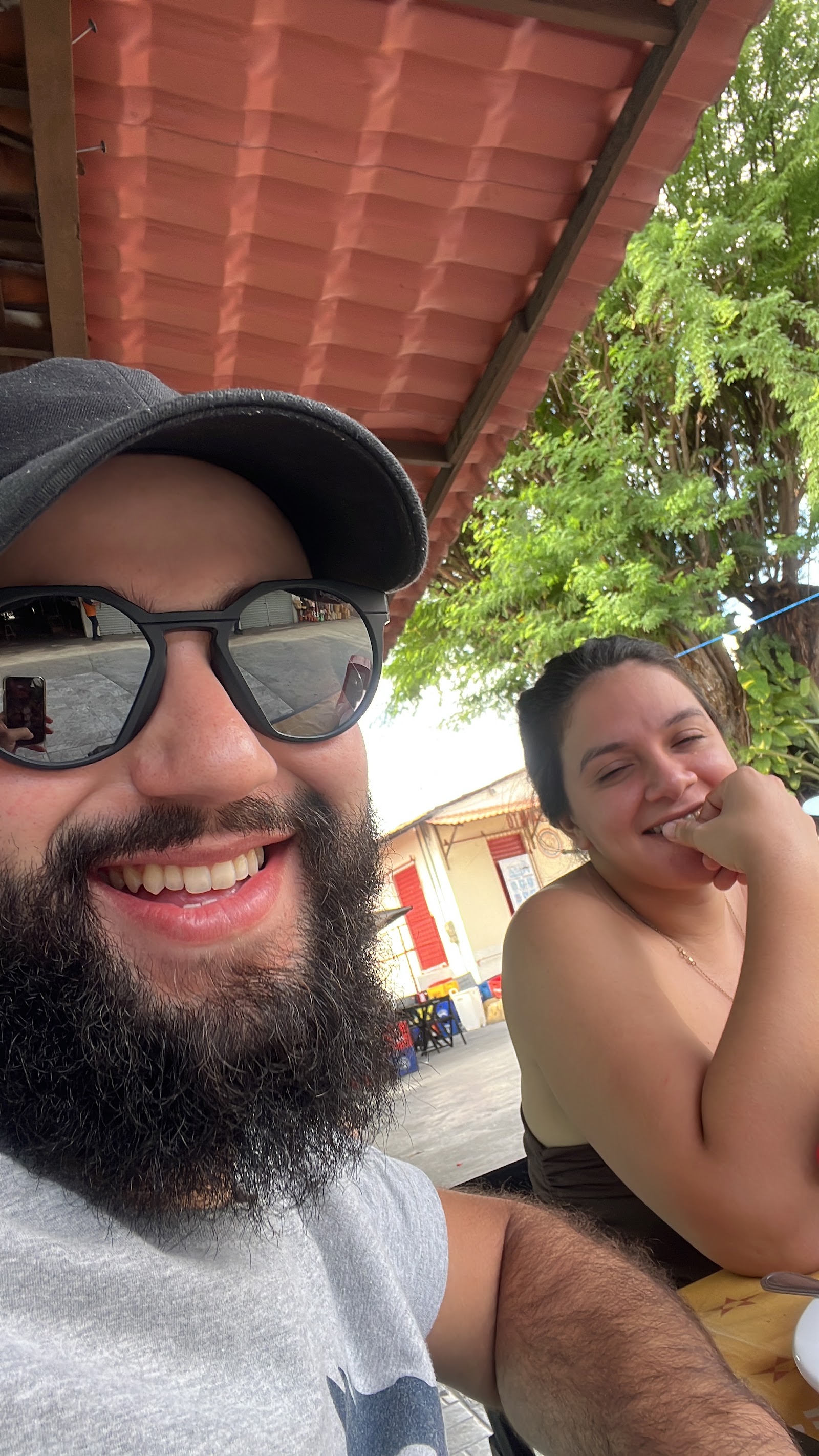 Nós na feira no dia seguinte